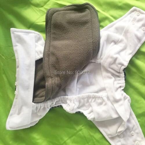 Reusable baby diapers AI2 Snpas washable diaper suede Cloth inner Infant cloth Nappy New Arival 20 Pcs