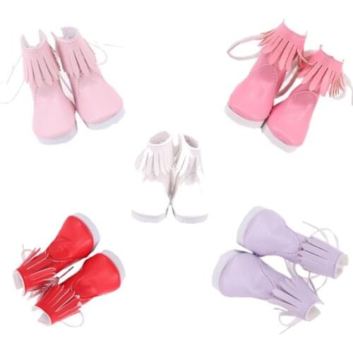 5cm Fashion Doll Shoes For 14.5 inch Girls Doll Mini PU Handmade Doll Shoes For 43 cm New Born baby Dolls Toy Accessories