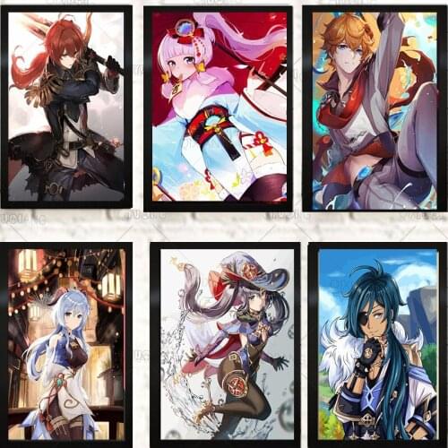 Anime Painting Genshin Impact Home Decor Wall Picture Canvas Home Decor Picture Game Girl Quality Canvas Poster