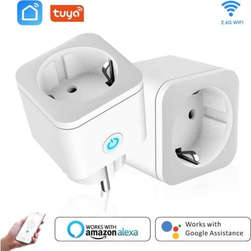 New 16A EU Smart Plug Wifi Power Plug Smart Home Wifi Wireless Socket Outlet With Google Home Enchufes Inteligentes Wifi Aleax