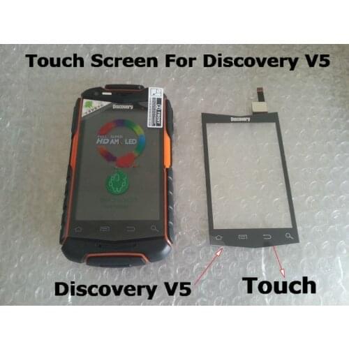 Original Spare Part 3.5 inch Glass Touch Screen For Discovery V5 V5+ Smartphone