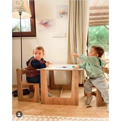 2-4 Age Montessori Table, Kids Table and Chair Set, Play, Study, Activity Desk, Children Table, Kids Furniture,Chair for Babies