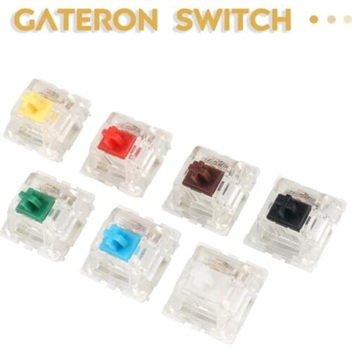 Gateron Switches 3pin Smd RGB Black Red Brown Green White Yellow Cyan Compatible for Mx Mechanical Keyboard Gk61 GK64 Gh60