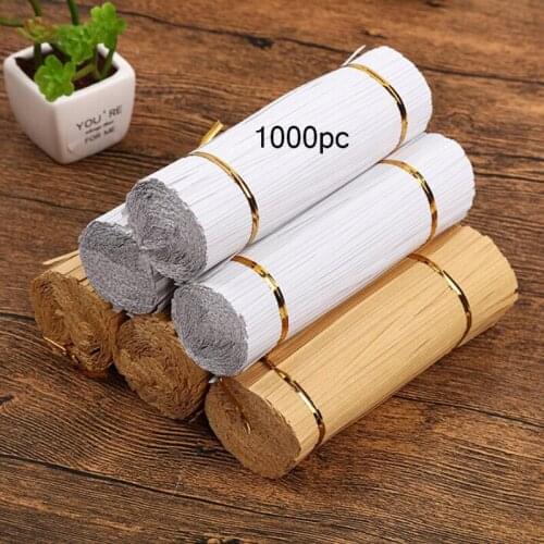 Kraft Paper Twist Ties Wire Baking Tie Line Food Flower Packaging Sealing Decoration Grape Cable Ties Garden Tie 1000pcs