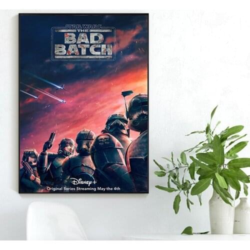 Popular American TV Series Star Wars The Bad Batch Canvas Painting Wall Art Posters and Prints Wall Art Pictures for Living Room