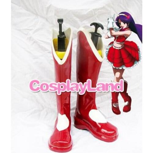 Customize Boots The King of Fighters Cosplay Athena Asamiya Cosplay Shoes Halloween Party Cosplay Shoes