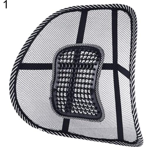 Ice Silk Mesh Car Seat Back Cushion Lumbar Waist Support Relief Office Home Pad Car Seat Pillow