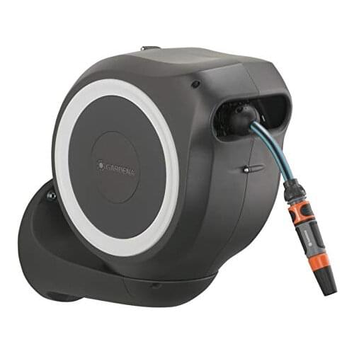 Gardena hose reel Wall Rollup S 15 m, turquoise black Gray Orange White, 15 m