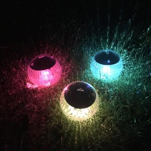 Waterproof LED Underwater Light Solar Powered Pool Floating Light Color Changing Swimming Pool Party Night Light Garden Decor