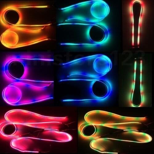 1m WS2812 W/B PCB SMD 5050 RGB 144 LEDs/M Addressable Digital Pixel LED Strip DC 5V IP67 +SP002E mini control