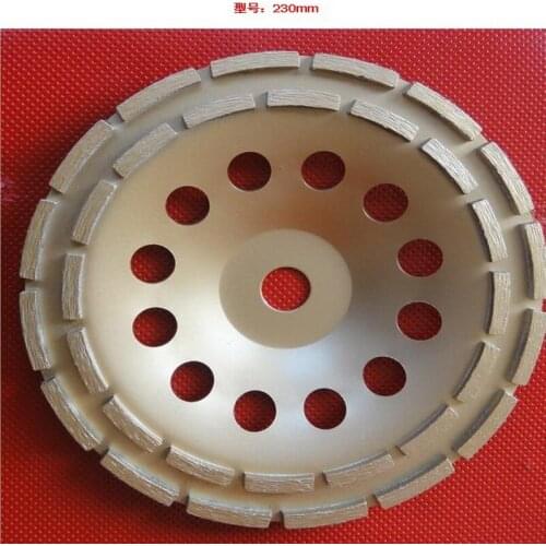 On sale of 1pc grinding wheel press&sintering grade 180*22*4mm double row cup wheel for grinding marble/granite/ceramic/concrete