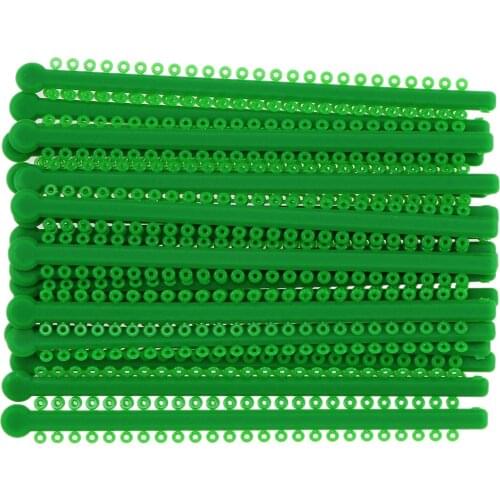 1000Pcs Dental Orthodontic Ligature Ties Elastic Rubber Bands Green