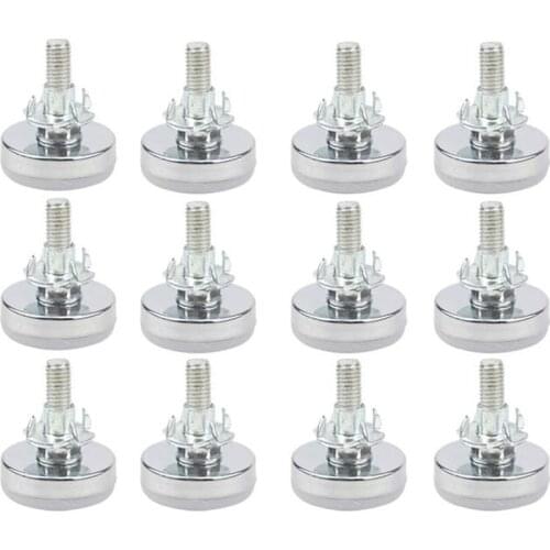 20 Pairs M8x33mm Furniture Levelers Table Leveling Foot Adjustable w/T-Nuts (20 PCS Furniture Leg Screws & 20 PCS T-Nuts)