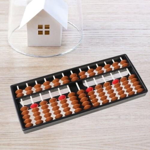 2021 New Plastic Abacus Arithmetic Soroban 13 Digits Kids Maths Calculating Tool Toys