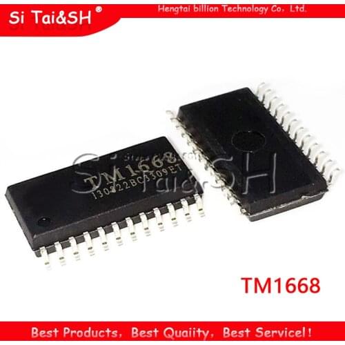5PCS/LOT TM1668 SM1668 MC2102D SOP24 LED Driver Chip New