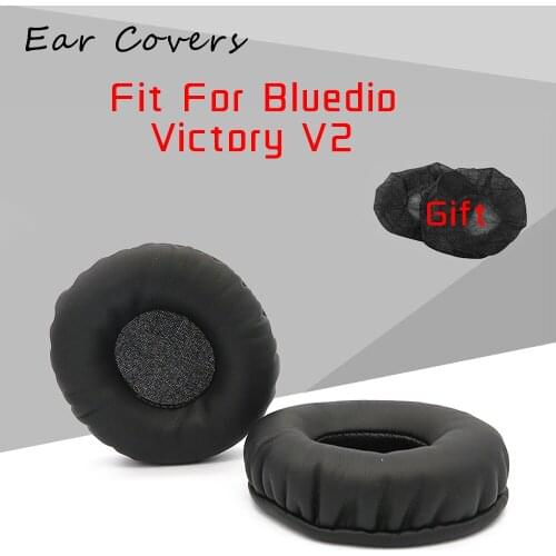Ear Pads For Bluedio Victory V2 Headphone Earpads Replacement Headset Ear Pad PU Leather Sponge Foam
