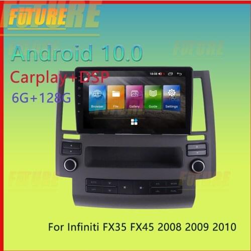 128G For Infiniti FX35 FX45 2008 2009 2010 Android Car Radio Stereo 2Din Multimedia Player GPS Navigation Touch Screen Head Unit
