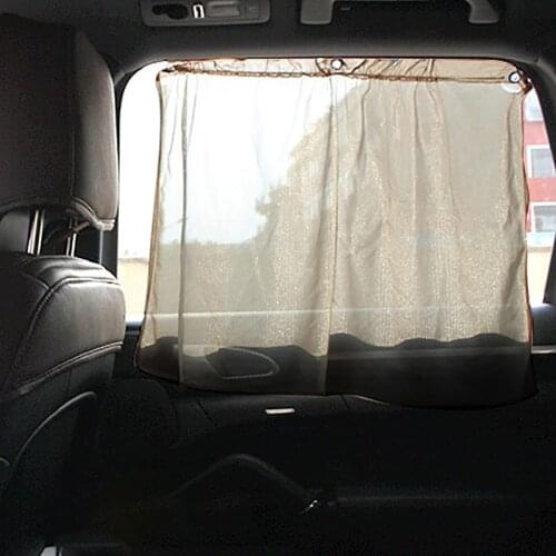 Auto Car Protection Window Curtain Sun Shade With Suction Cup Black Universal Car Sunshade Sunscreen Block Curtain