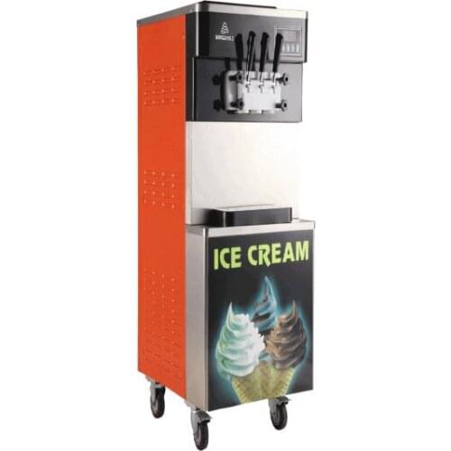 Free ice cream powder 1 bag !18L/h 3 flavors ice cream machine ! Hot sale mini soft ice cream powder mix maker vending machine
