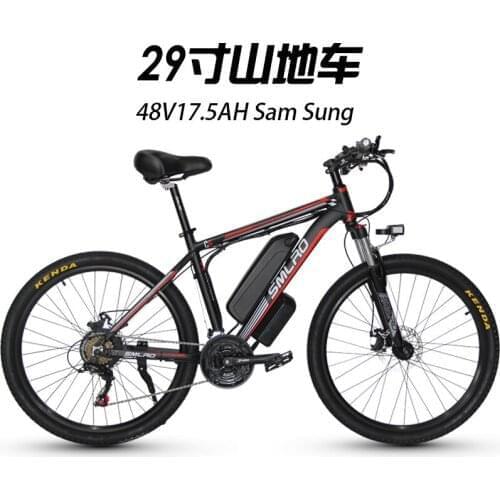 Electric Bicycle Lithium Ion Battery Moped Front And Rear Mechanical Disc Brake Aluminum Alloy Electric Mountain Bike