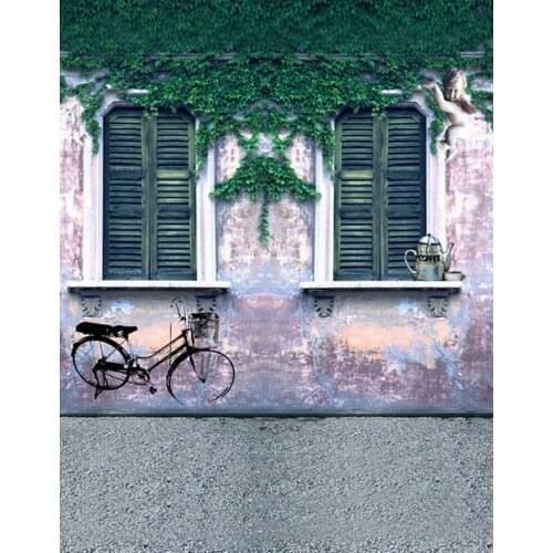 5x7ft Old Room Green Leaves Photography Backdrops Photo Props Studio Background