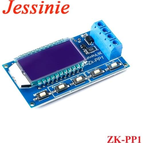 Signal Generator Square Wave 1-Channel 1Hz-150KHz Dual Mode LCD PWM Pulse Frequency Duty Cycle Adjustable Module ZK-PP1