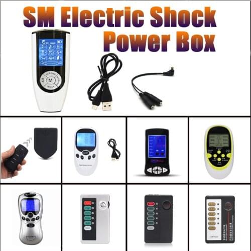 BDSM Electro Shock Host Controller Electric Stimulation Massage Power Therapy Box Machine,Sex Medical Adult DIY Toys Accessories