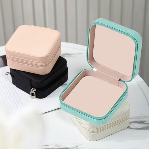 Leather Jewelry Organizer Earrings Necklace Rings Display Holder Jewelry Case Boxes Outdoor Travel Jewelry Organizer De Joyas