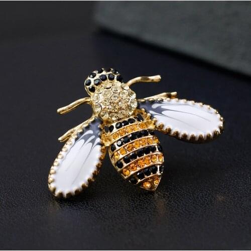Crystal Brooch Pins For Women Bee Brooches Jewelry Fashion Wedding Party Bijoux Best Gift
