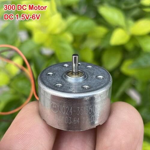 Nidec Micro Current 300 Motor Electric DC 6V-9V 4300RPM 6mA 1.5mm Shaft Dia. Mini DIY Solar Experiment Panel Toys Car Model Type