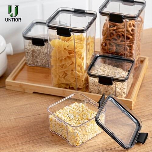 Multi-purpose Food Storage Container Plastic Kitchen Refrigerator Noodle Box Multigrain Storage Tank Transparent Sealed Cans