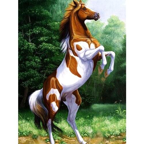 Horse Animal DIY Cross Stitch 11CT Embroidery Kits Needlework Craft Set Printed Canvas Cotton Thread Home Dropshipping