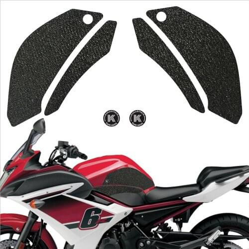 Motorcycle Fuel Tank Non-slip stickers Traction Side Pad Knee Grip Decal Protective Stickers For YAMAHA 09-17 FZ6R 09-15 XJ6