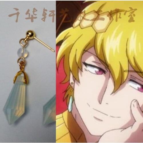 Overlord Jircniv Rune Farlord El Nix Cosplay earrings Accessories prop