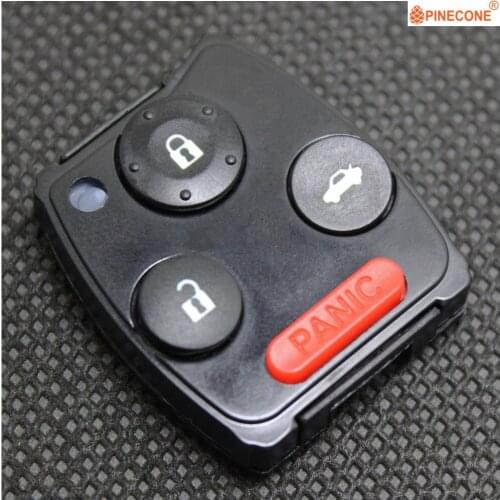 PINECONE for HONDA ACCORD CIVIC CR-V ODYSSEY PILOT Car Key Case 3+1 Panic Button Replace Remote Car Key Pad Type A 1 PC