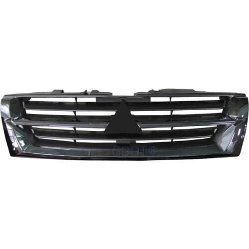 1 Piece Front Bumper Grille for Pajero V73 V75 V77 Bumper Net for Montero Old 2000-2002 2003-2006 Black Silver Chrome