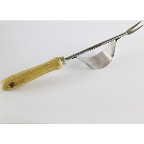 Garden Hand Weeder Premium Gardening Tool Dandelion Weeder for Weeding Your Garden - Stainless Steel,Ash Wood Handle