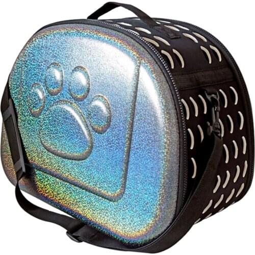 Laser Glitter Pet Carrier Bag For Cat Puppy&Small Animal, Can Be Folded Into Small Size,Pet Bag Carrier For Home&Traveling