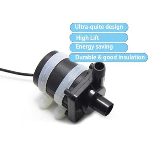 HEMAN Ultra-quiet Water Pump DC 12V 20W 600L/H Brushless Magnetic Submersible Water Pumps for Fish Tank