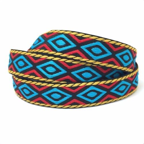 ZERZEEMOOY 17MM 10yards features national wind handmade accessories lace ribbon single face woven jacquard ribbon MZZD16101903