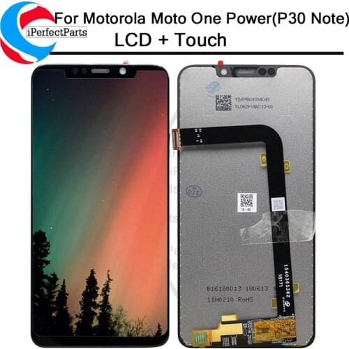 For Moto OnePower LCD Screen Display Touch Digitizer Screen glass Replacement For Motorola One Power Display P3 note LCD