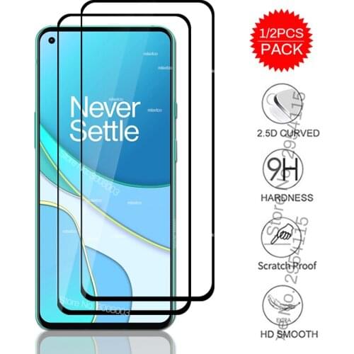 1-2PCS for oneplus 8t glass screen protector tempered glass on one plus 8 t t8 plus8t 1+8t oneplus8t phone protective film cover