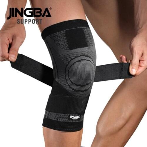 JINGBA SUPPORT 1 PC Bandage Compression Support Sports Knee Brace of Basketball Knee Protector Volleyball Knee Pads Rodillera