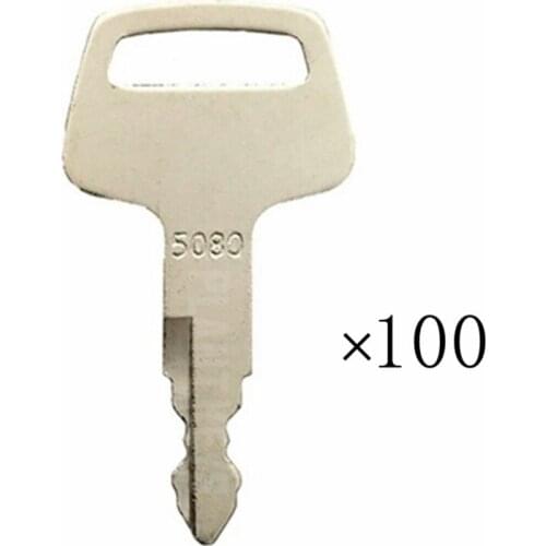 100pc key 5080 For IHI Marooka Excavator Heavy Equipment Ignition Key 069027029