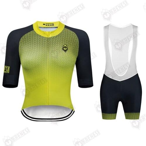 2021 Frenesi Cycling Jersey Sets Women Summer Short Sleeve Tops Clothes Roupa De Ciclismo Bib Shorts Professi Sport Wea Maillot