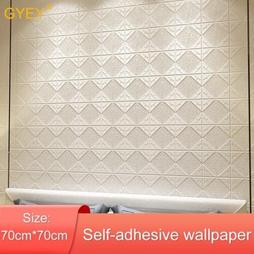 3D Stereo Wall Stickers TV Wall Self-Adhesive Wallpaper Living Room Bedroom Bedside Decoration Stickers Soft Bag Anti-Collision