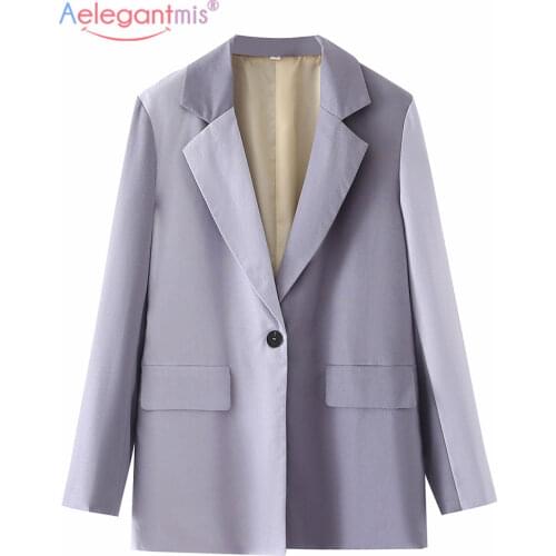 Женские льняные пиджаки Aelegantmis China At AliExpress