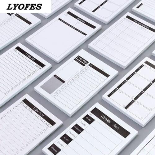 Stationery Memo Pad Note Pad Stationery To Do List Cute School Supplies Notepads Stationery Office Accessories Memo Notes Pads