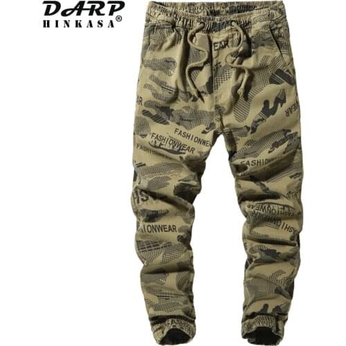 DARPHINKASA Men Pants Jogger Overalls Camouflage Winter Tactical Military Cargo Pant Men Casual Loose Sweat Pant Trousers Men