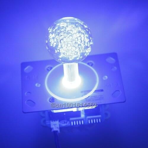 Easyget 12V LED Illuminated Arcade LED Joystick Switchable 2/4/8 Way For Windows Systems & Raspberry Pi & MAME Games Four Color